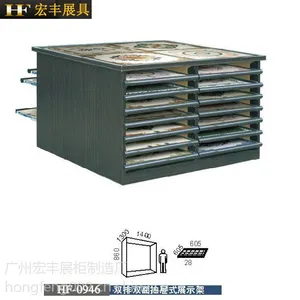 供应供应双排双面瓷砖展示柜,抽拉式展柜,双面展示,可以定制