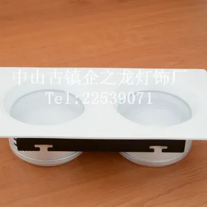 厂家热款 车铝双头筒灯配件 拉丝银筒灯套件