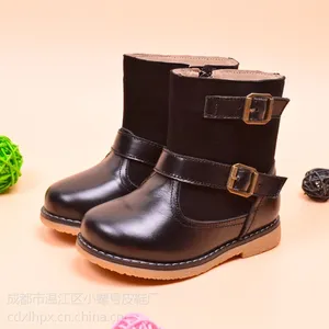 小螺号冬季新款童靴 男女童马丁靴 ***品牌童鞋 绒里保暖雪地靴
