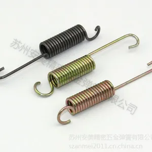 苏州安美五金弹簧供应刹车簧伸缩拉簧