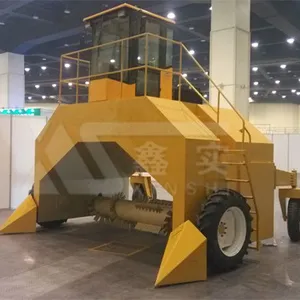 供应3500型鸡粪生物发酵翻堆机 自行走式翻堆机 移动式翻堆机
