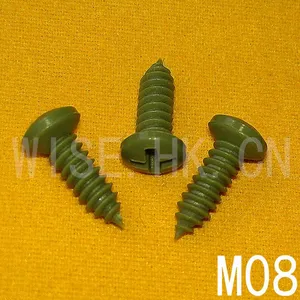 供应厂家供应 M4*10塑料自攻螺钉 草皮螺钉 纤维板 发泡板 绝缘 耐腐蚀耐酸碱