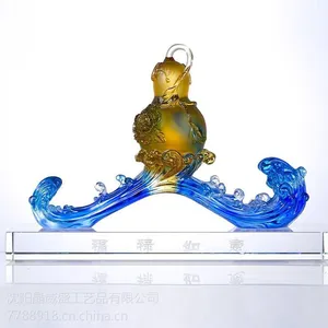 四平琉璃摆件/琉璃如意摆件/四平琉璃工艺品/福禄如意/开业送礼L-福禄如意