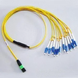 供应深圳厂家直销12芯LC/UPC-MPO单模光纤跳线1.5m电信级