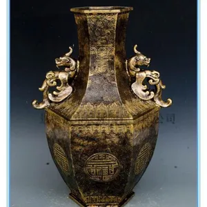 仿铜陶瓷花瓶