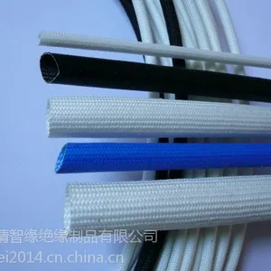 200°C高温硅树脂玻璃纤维管 环保硅树脂玻璃纤维管