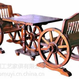 供应【圣朝家俱】厂家直销实木桌椅 单人车轮桌 单人车轮椅