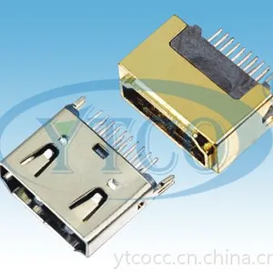 供应HDMI母座19Pin,夹板式HDMI接口
