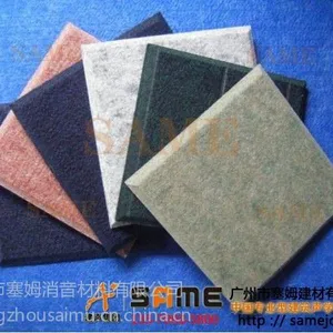 供应梧州工业厂房专用塞姆牌进口聚酯纤维防潮防火吸音板