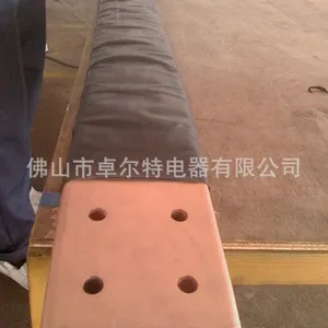 供应红铜编织线软连接 大电流导电铜排 母线伸缩节 PVC软胶套
