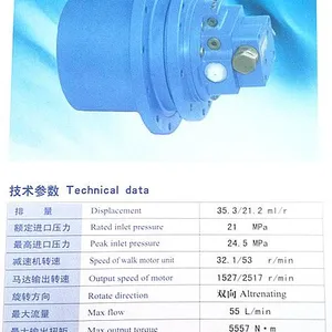 供应液压挖掘机行走装置TMJ35.3W47.5用于开式系统 现货供应