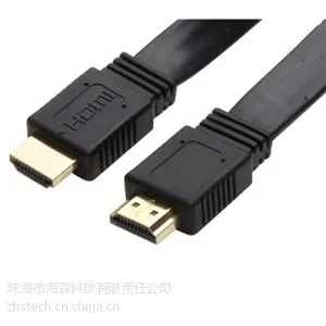 供应HDMI扁平线 套网 编网 19pin 1080P 3D 厂家 定制可加LOGO