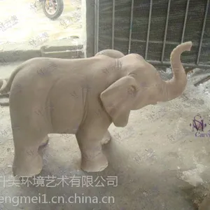 供应大象雕塑玻璃钢大象模型雕塑树脂动物大象道具定做