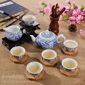 供应凤卜 万寿藤 景德镇手绘陶瓷茶具套装