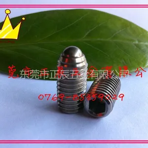 供应工厂直销不锈钢钢珠定位螺丝