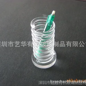 有机玻璃笔筒定制  时尚创意亚克力广告笔筒 亚克力透明办公笔筒