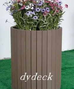 供应景观用塑木花箱、木塑花箱花坛