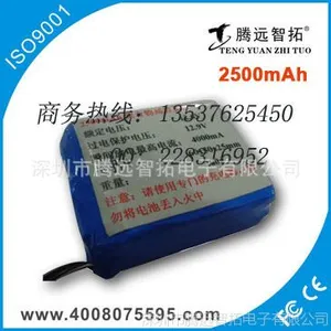 供应2500毫安锂电池,便携式12V锂电池,备用锂电池