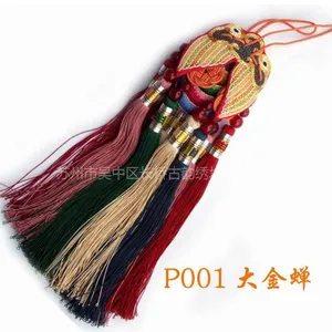 苏绣工艺品、车饰香包挂件-金蝉