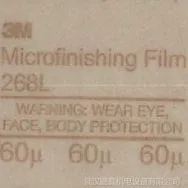 3M-268L-60μ塑基自贴式电厂阀门研磨砂纸