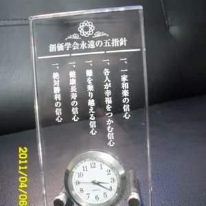 供应亚克力钟表牌,压克力钟表架，出口日本，品质保障