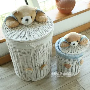 厂家直销批发柳编藤编工艺品收纳篮洗衣篮收纳筐收纳盒脏衣篓