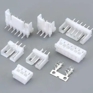 供应厂家供应AMO2.0MM 02-15P 打K针座/胶壳 白色线对板连接器