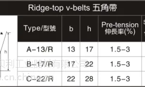 供应聚氨酯五角带