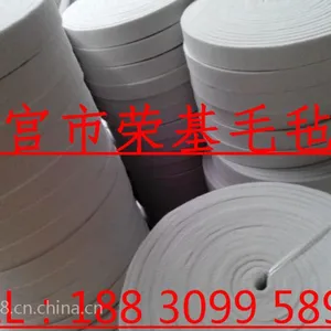高密度工业毛毡 耐高温毛毡条 耐磨 吸油毛毡 防震 隔音阻燃毛毡