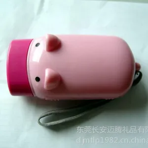 供应粉猪塑胶手电筒