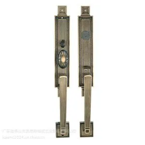 供应供应纯铜87三锁舌黄青古色豪华大门套锁