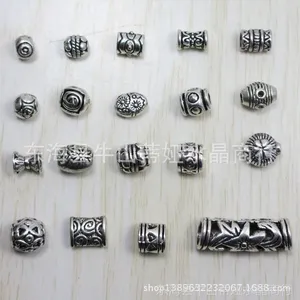 供应DIY藏银饰品配件批发 复古合金隔珠隔片 古银色手链隔珠配件散珠