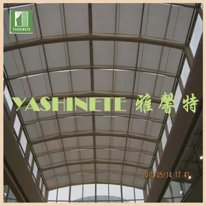 供应杭州雅馨特斜顶阳光房拉珠FSS天棚帘免费设计定做