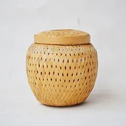厂家专业定制原竹手工编织精品竹编 竹篓 ***竹编篮