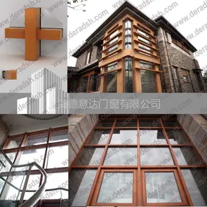 供应豪华型***木铝幕墙定做 上海制作纯木幕墙
