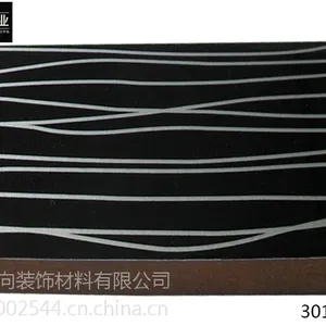 深圳uv板厂家红象木业促销新概念 RE302黑银线金属uv板 东厂商