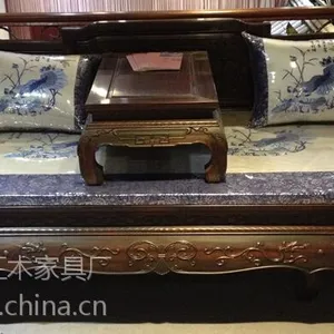 黑酸枝罗汉床 黑酸枝罗汉床孔子教学 钰品红木家具供应商