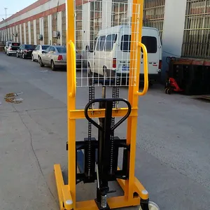 供应苏州手动叉车 小型液压堆高车 手推升高车 油压装卸车