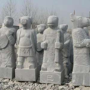 汉白玉十二生肖,雪花白十二生肖,
