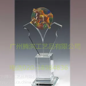 供应广州水晶奖杯 疫情纪念礼品定制批发