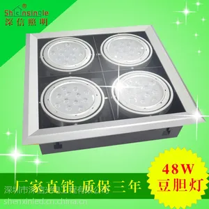 供应厂家直销商业照明LED大功率4头48W豆胆射灯