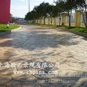供应彩色专业艺术压花地坪混凝土