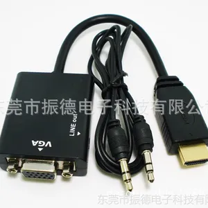供应HDMI M to VGA Audio F 带音频 1080P高清视频输出连接线