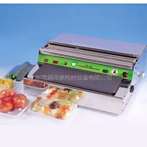 供应半自动食品保鲜膜包装机托盘保鲜膜打包机