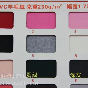 供应【现货】春秋保暖内衣面料CVC羊毛绒