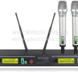 厂家供应深圳市爱尚达真分集无线麦克风EU-880