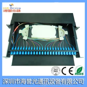 供应SC/UPC24芯ODF 光纤配线架 1u单元箱 19英寸 满配