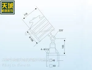 供应led机床工作灯 防水防油机床灯 led三防灯 大功率短臂灯 照明灯 220V 6W 9W 12W