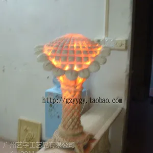 供应砂岩装饰灯 室内雕塑灯 向日葵人造石灯 景观雕塑灯