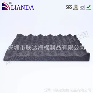 厂家直供波浪绵 录音棚隔音海绵 黑色海绵薄 波峰海绵 厂家订做
